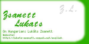 zsanett lukats business card
